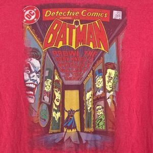 Batman Detective Comics Graphic T Shirt Mens XXL DC Retro‎ Faded Style Geek Nerd